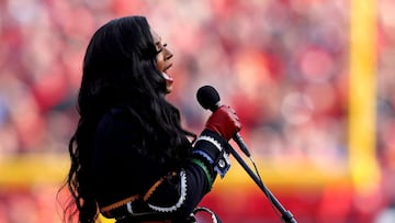 The singing of the National Anthem at a sporting event is always a special moment, but Ashanti's performance at the AFC Championship game was different.